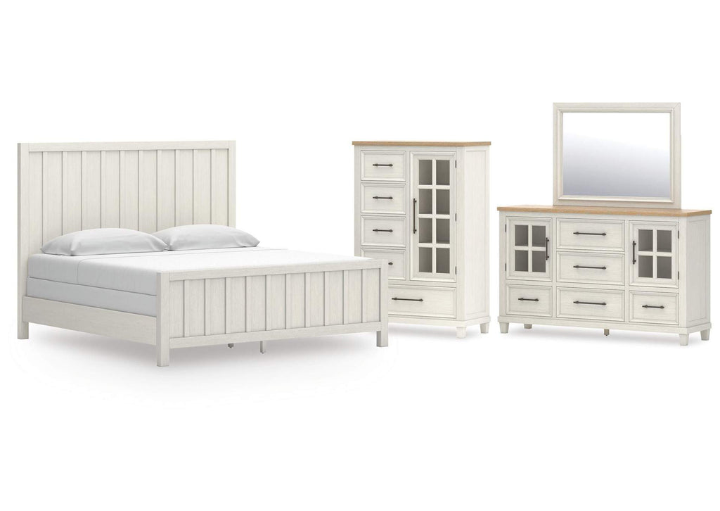 Shaybrock King Panel Bed, Dresser, Mirror and Chest