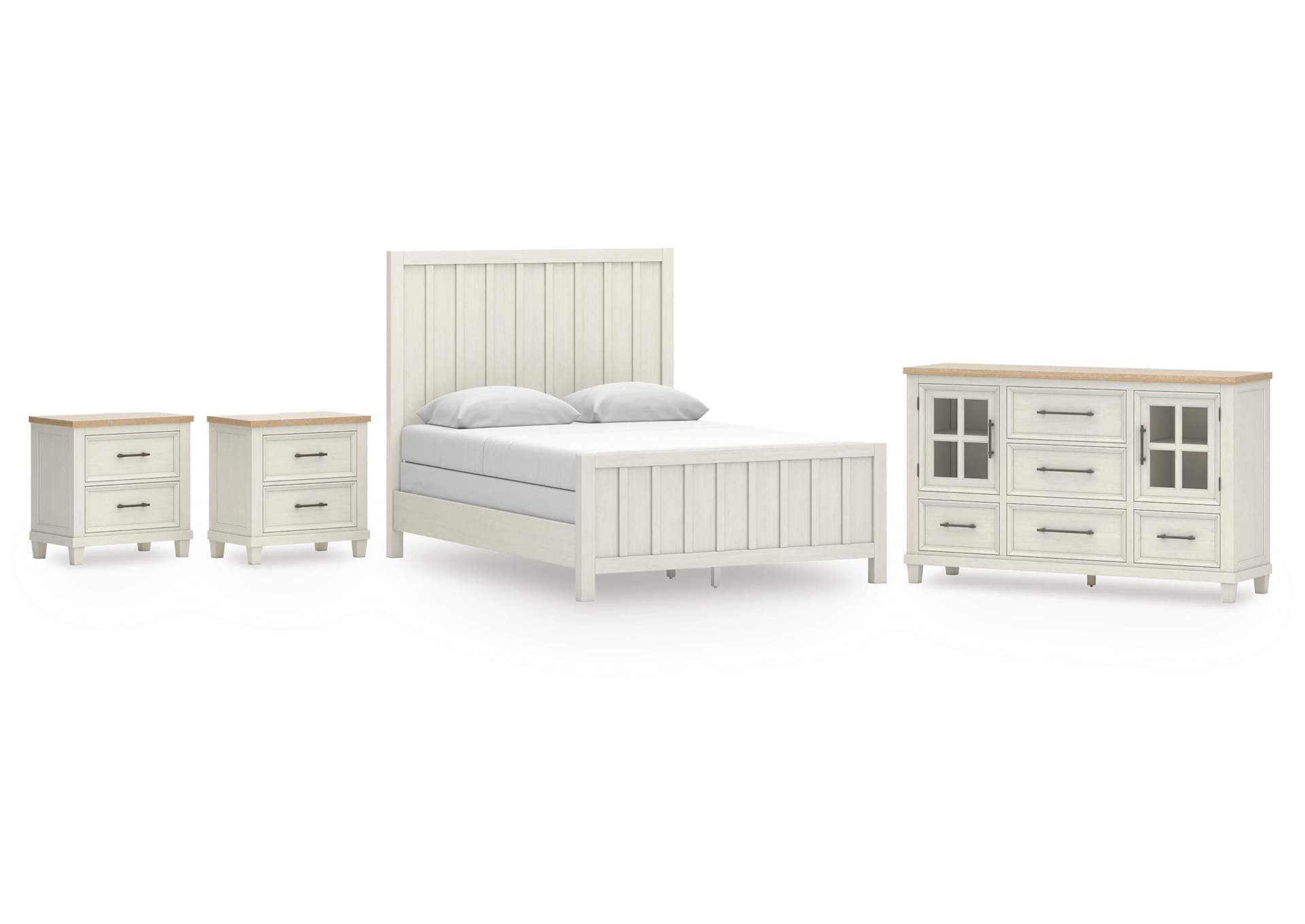 Shaybrock Queen Panel Bed, Dresser and 2 Nightstands