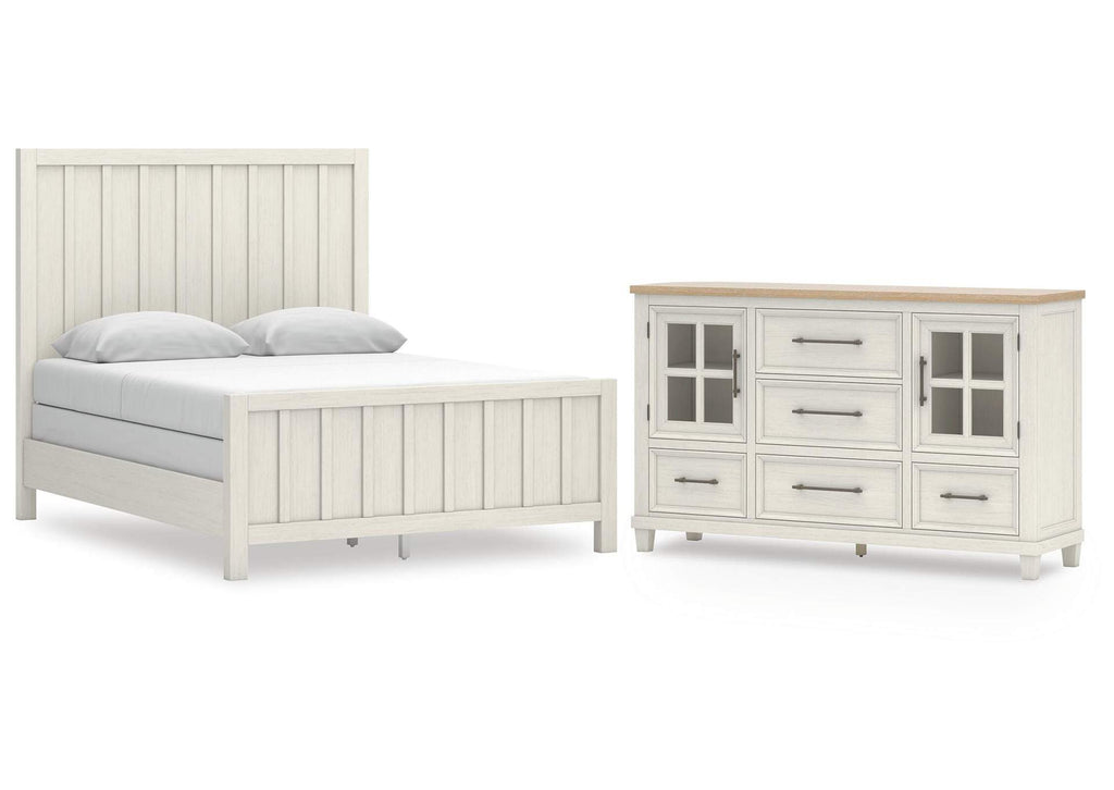 Shaybrock Queen Panel Bed and Dresser