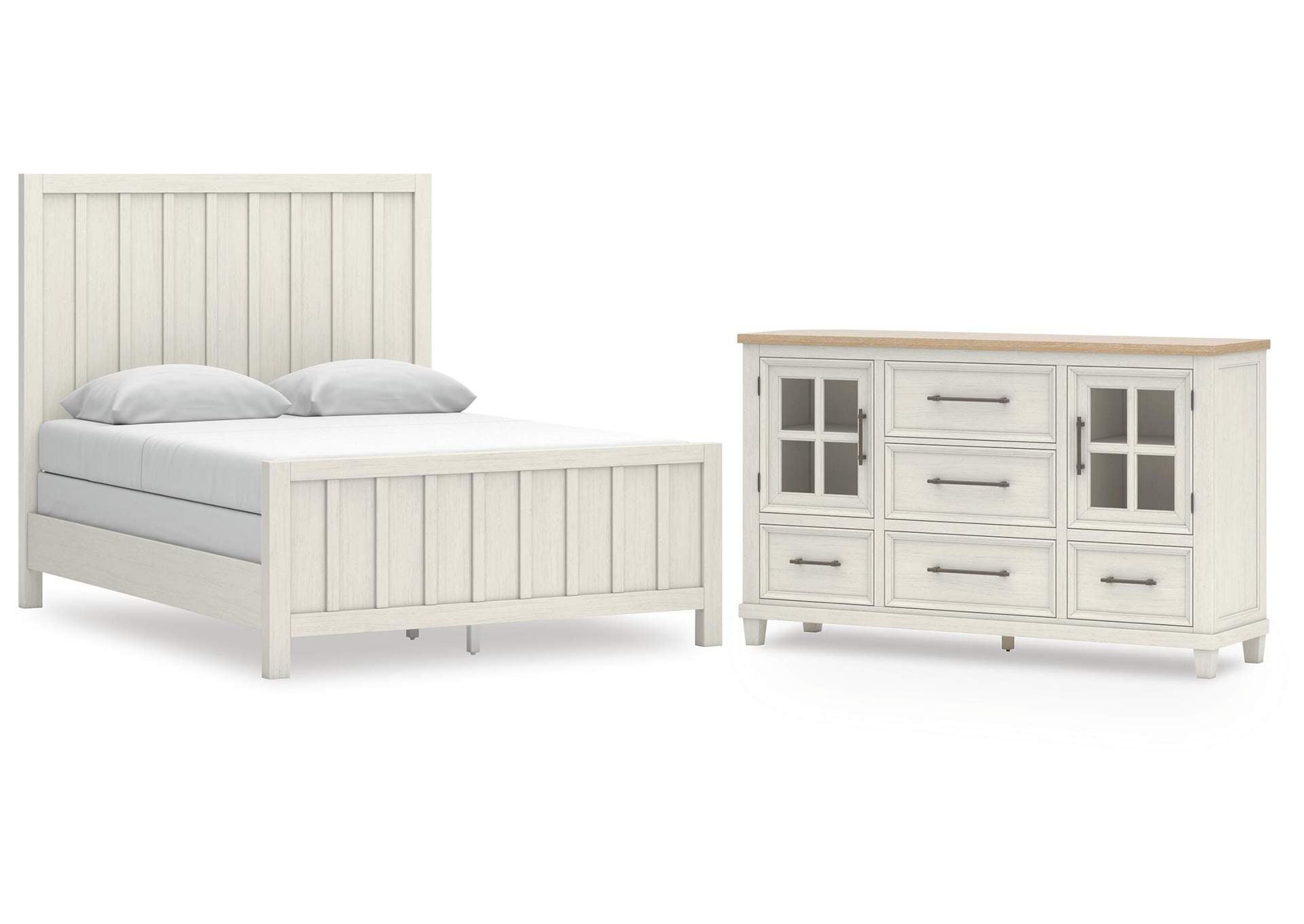 Shaybrock Queen Panel Bed and Dresser