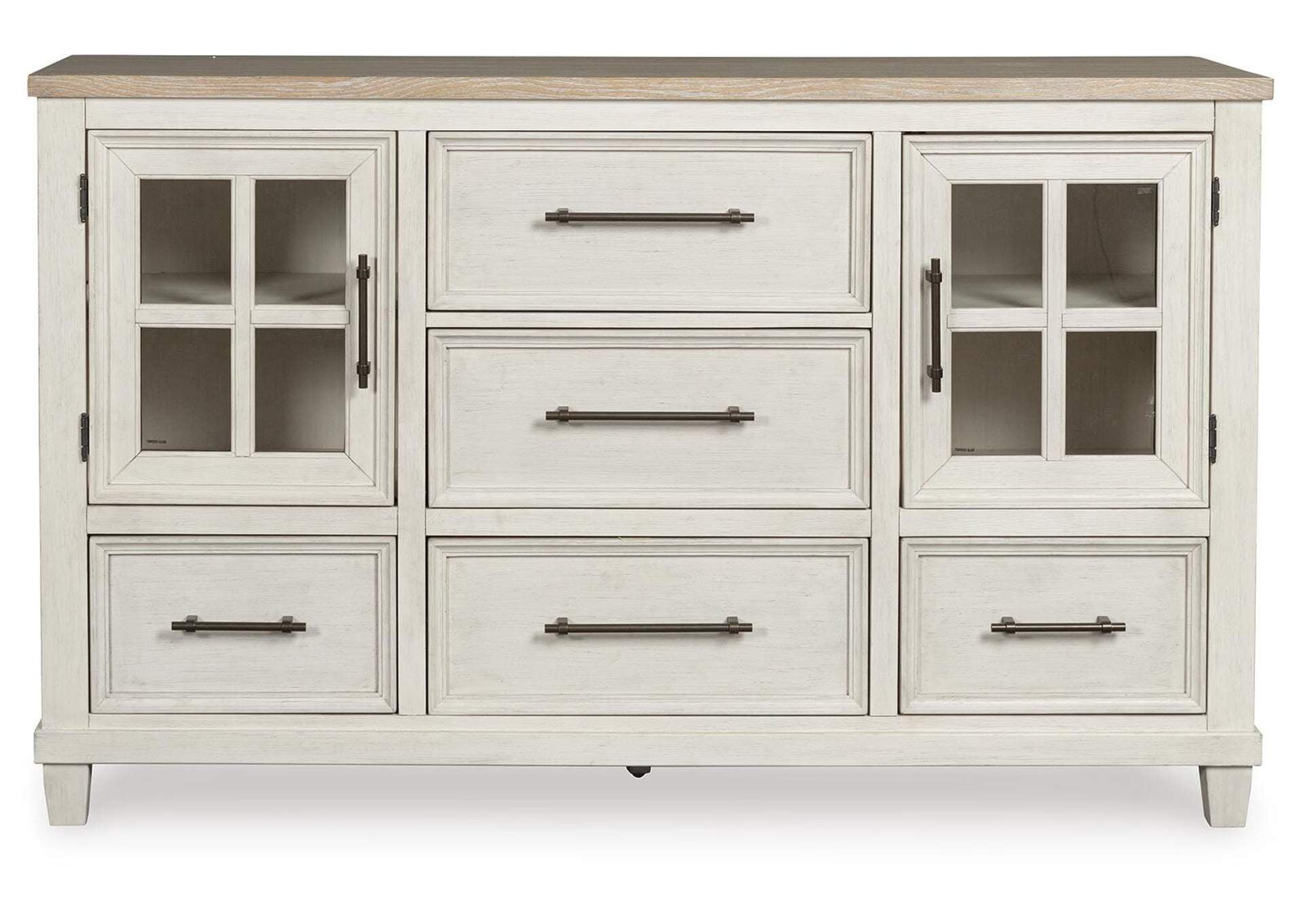 Shaybrock Queen Panel Bed, Dresser and Mirror