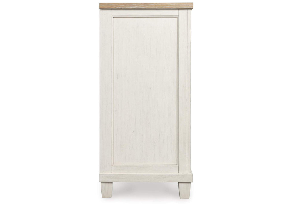 Shaybrock California King Panel Bed and Dresser side view