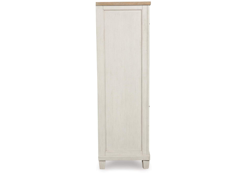 Shaybrock Queen Panel Bed, Dresser, Mirror, Chest and Nightstand side view