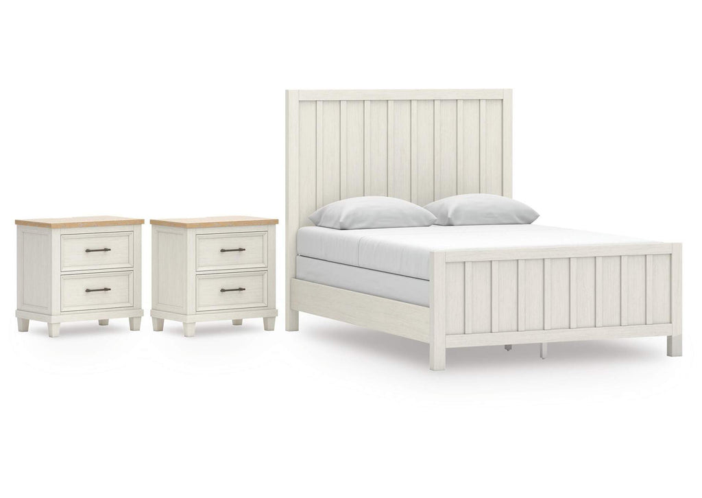 Shaybrock Queen Panel Bed and 2 Nightstands