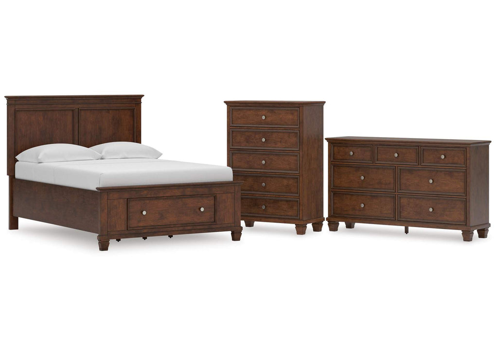 Danabrin Full Panel Storage Bed, Dresser and Chest