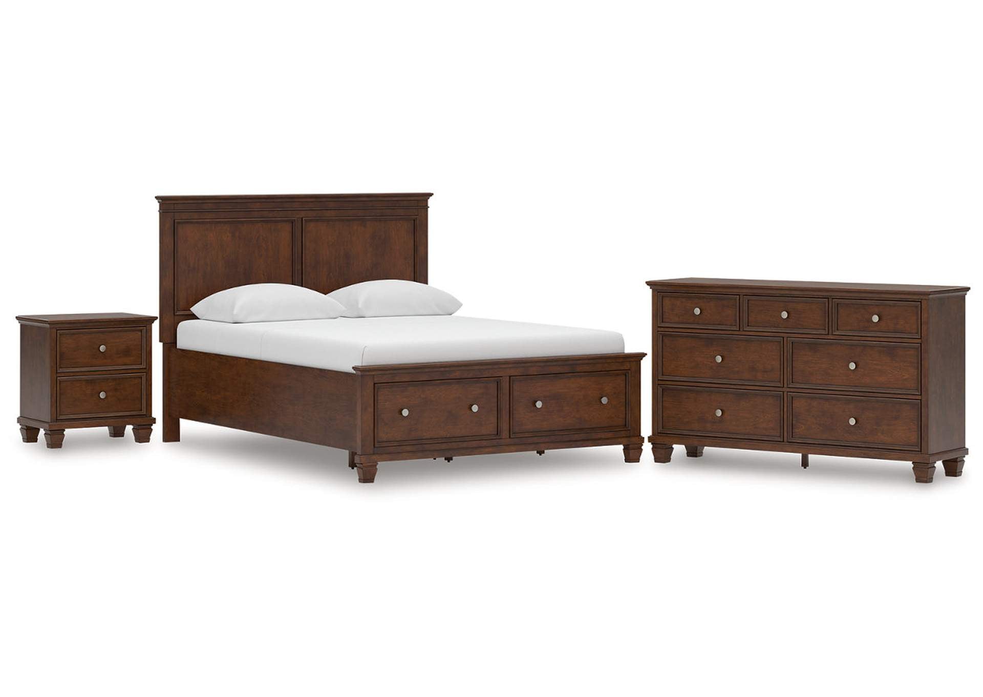Danabrin Queen Panel Storage Bed, Dresser and Nightstand