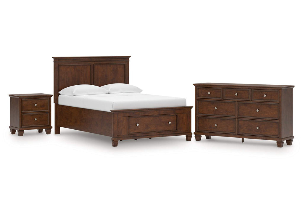 Danabrin Full Panel Storage Bed, Dresser and Nightstand