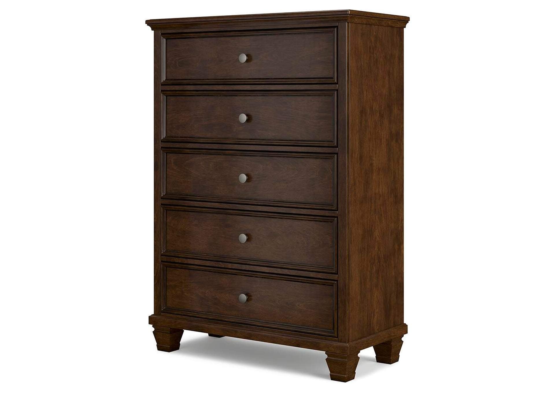 Danabrin Full Panel Storage Bed, Dresser and Chest angled view