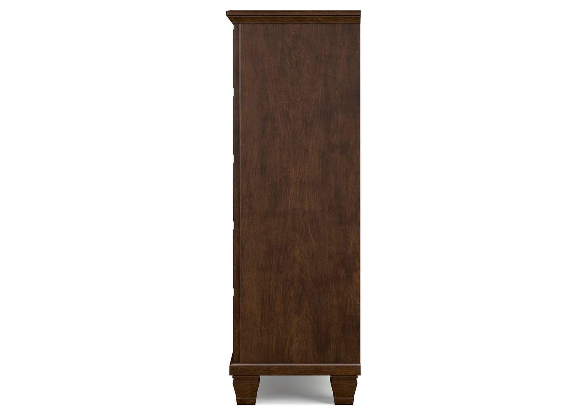 Danabrin Queen Panel Storage Bed, Dresser and Chest side view