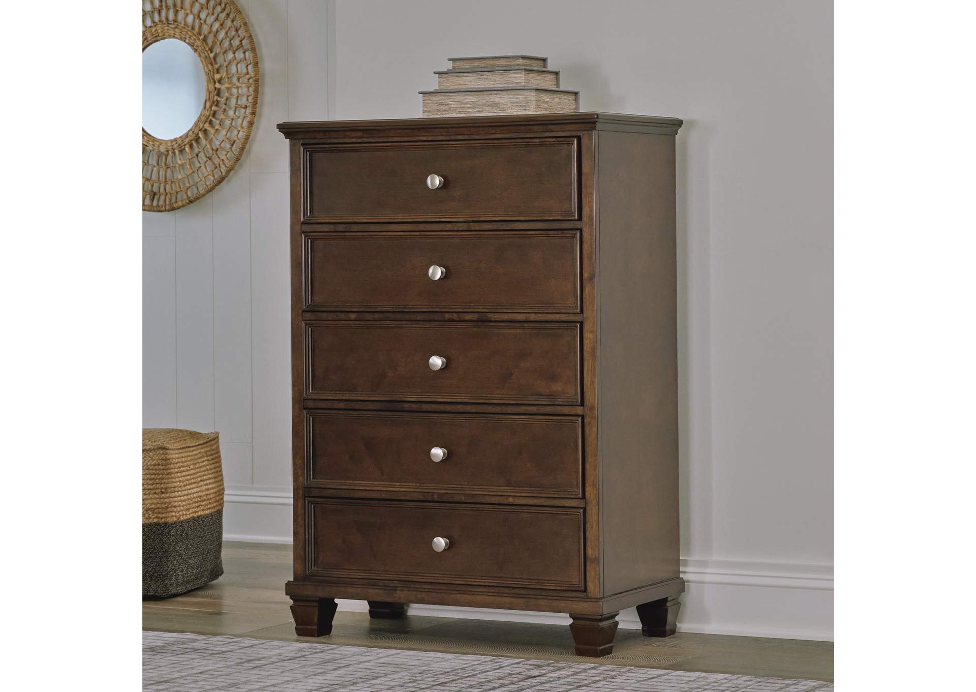 Danabrin Queen Panel Storage Bed, Dresser and Chest