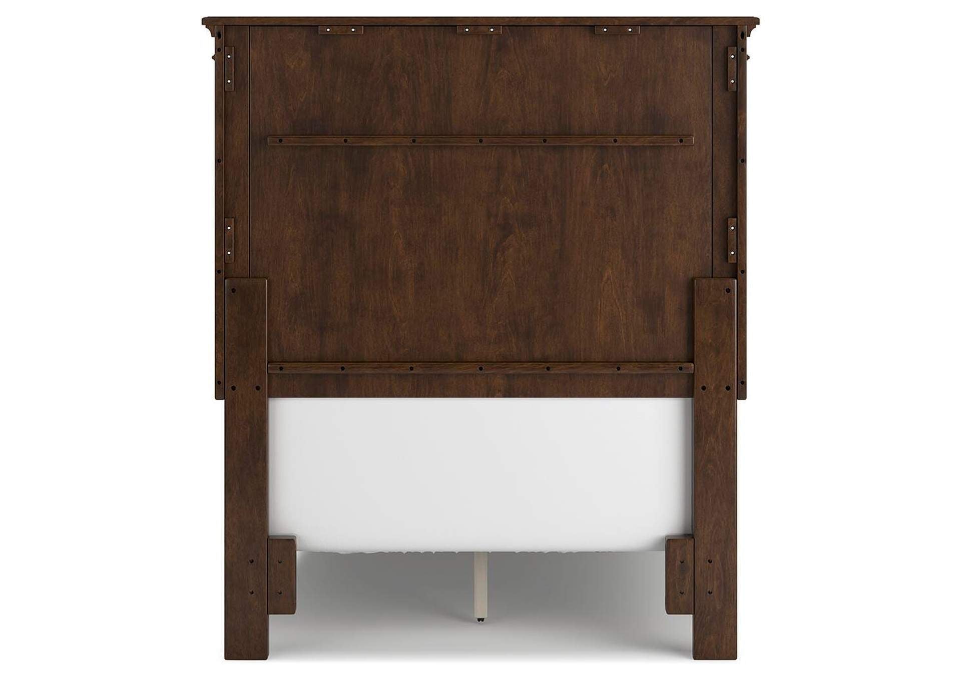 Danabrin Twin Panel Bed with Mirrored Dresser and Chest
