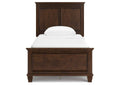 Danabrin Twin Panel Bed with Mirrored Dresser