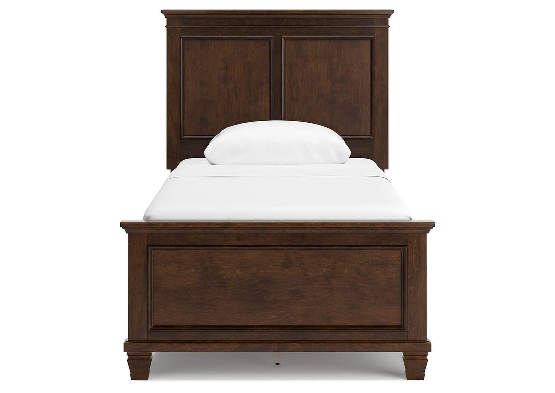 Danabrin Twin Panel Bed with Mirrored Dresser