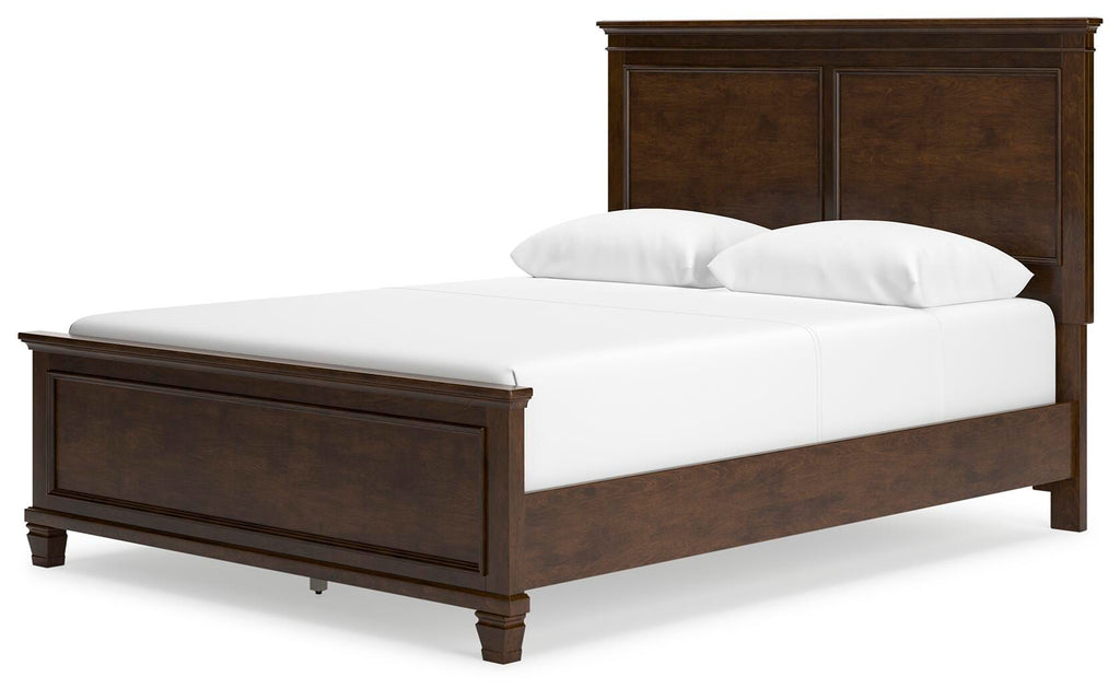 Danabrin Queen Panel Bed in Brown, angle view
