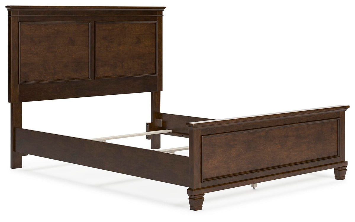 Danabrin Queen Panel Bed in Brown, angle view