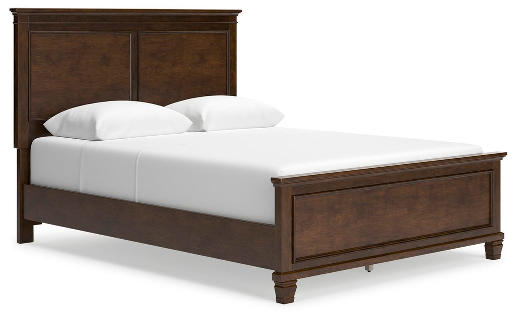 Danabrin Queen Panel Bed in Brown, angle view