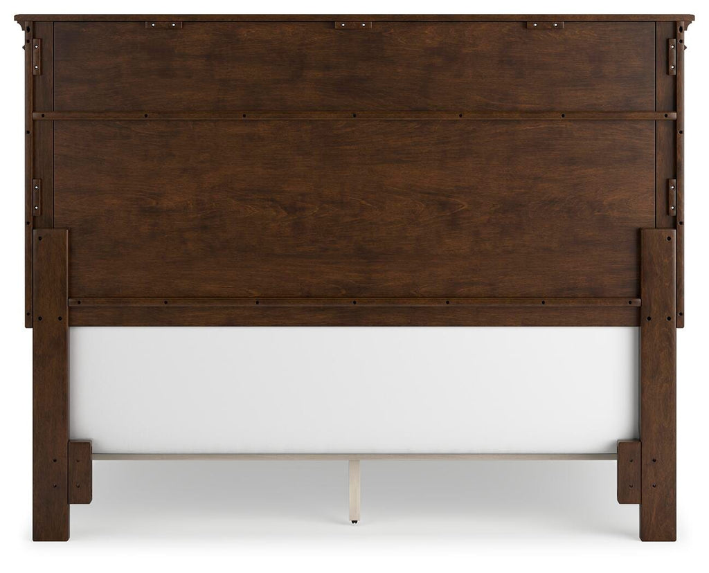 Danabrin Queen Panel Bed in Brown, back view