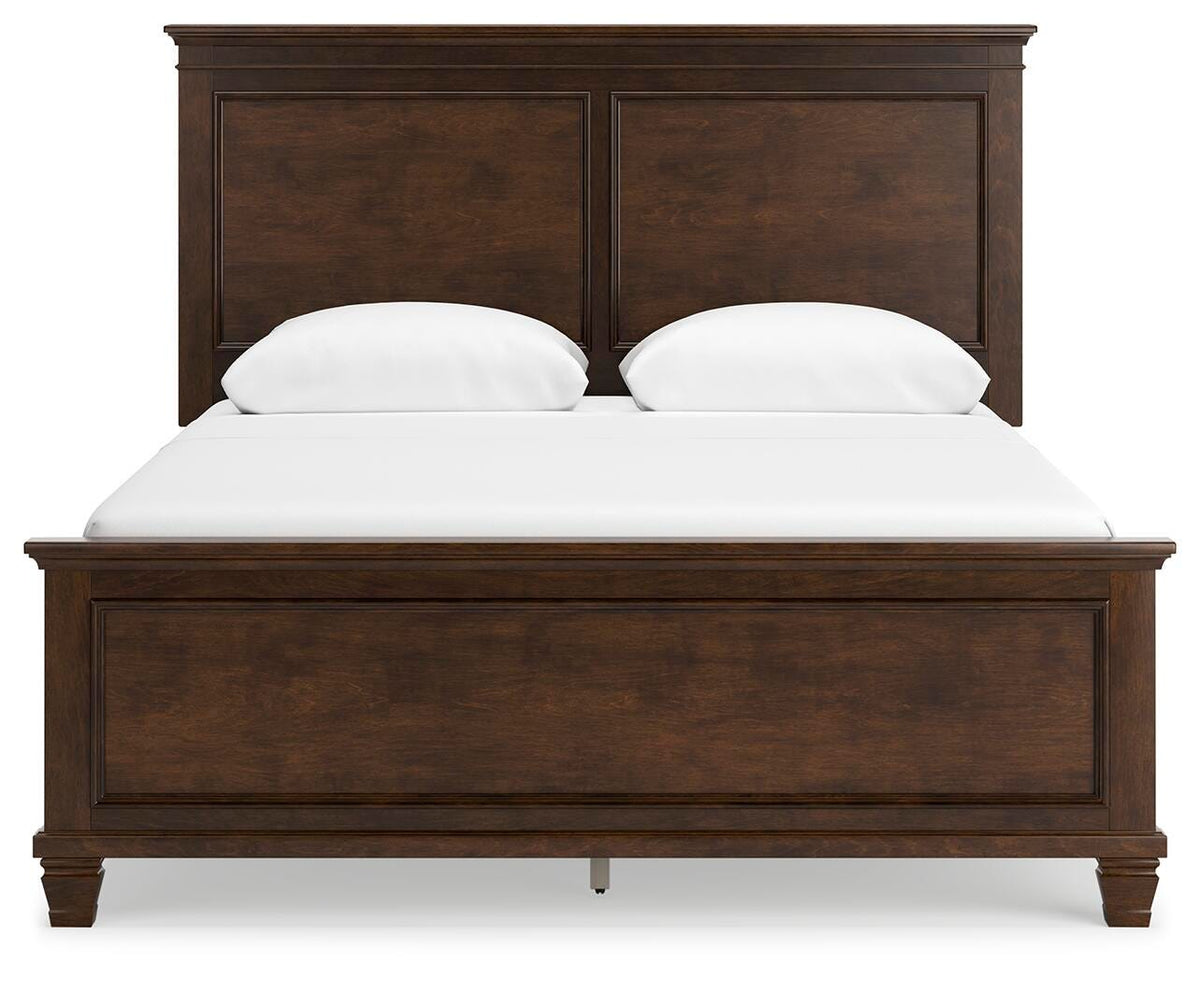 Danabrin Queen Panel Bed in Brown, front view