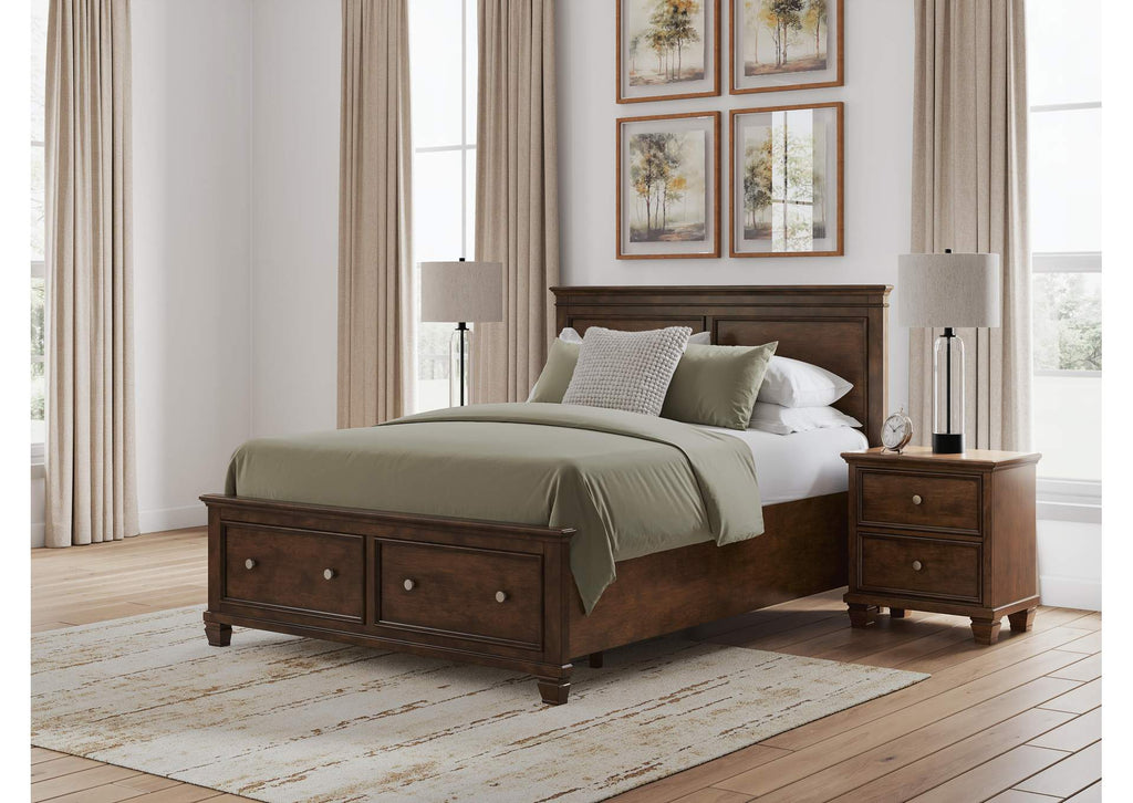 Danabrin Queen Panel Storage Bed, Dresser and Nightstand