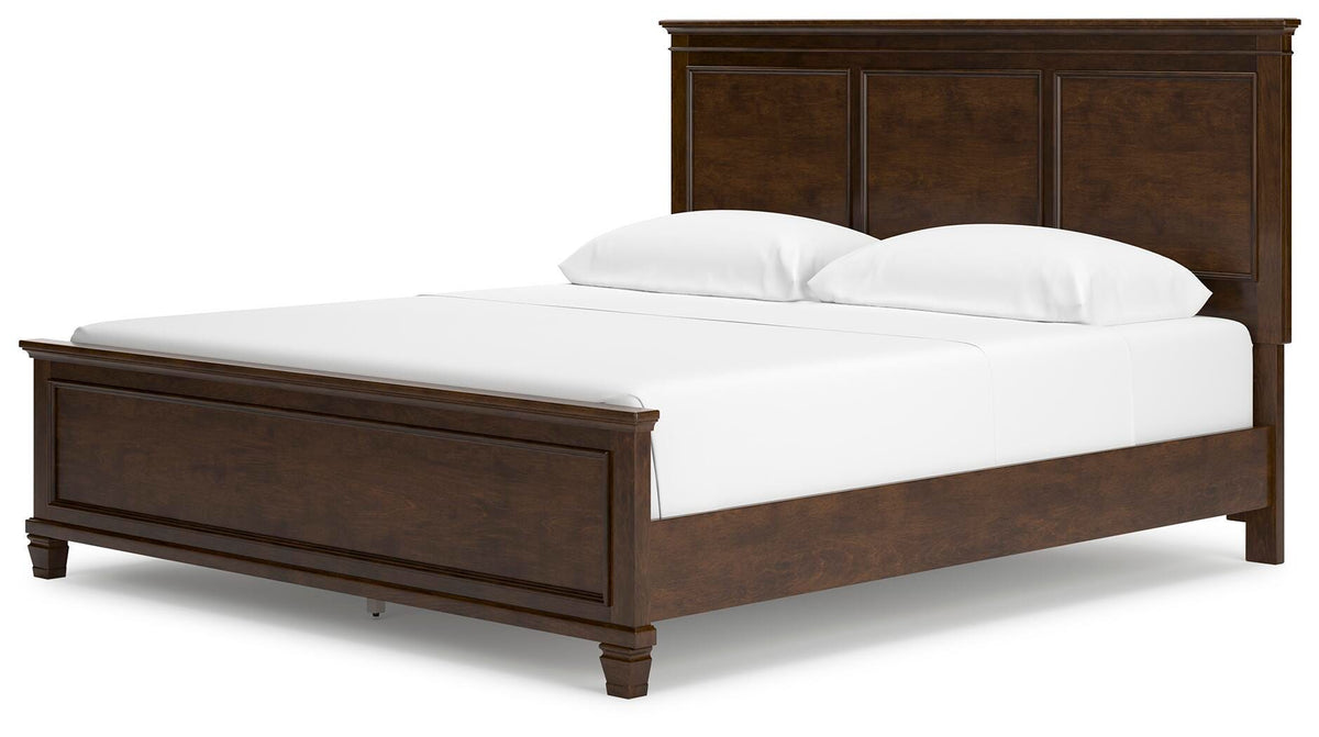 Danabrin California King Panel Bed in Brown, angle view