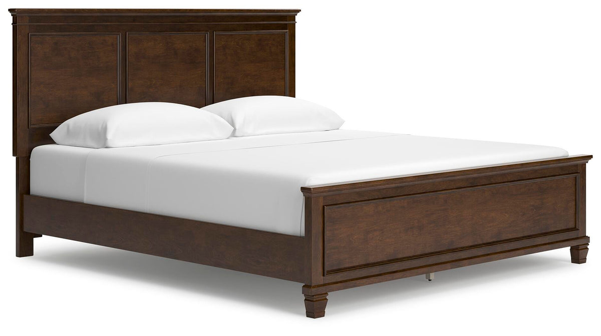 Danabrin California King Panel Bed in Brown, angle view