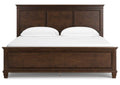 Danabrin California King Panel Bed with Mirrored Dresser
