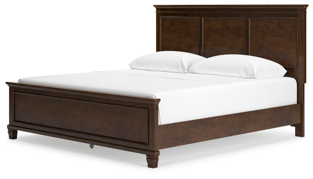 Danabrin King Panel Bed in Brown, angle view