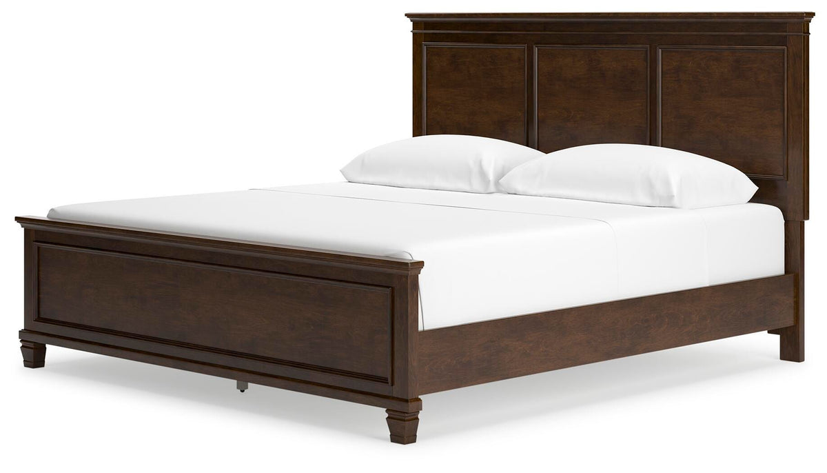 Danabrin King Panel Bed in Brown, angle view