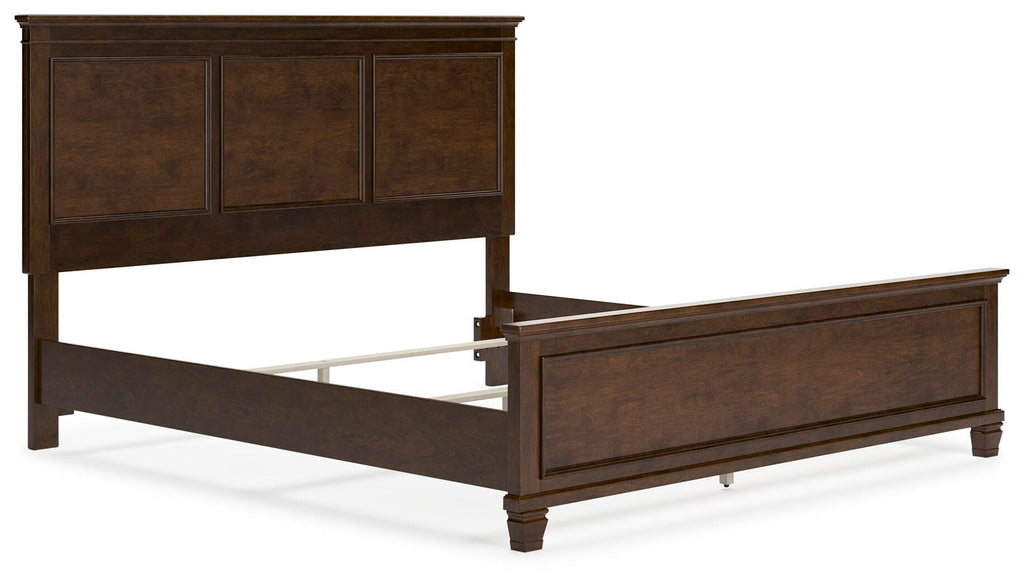 Danabrin King Panel Bed in Brown, angle view