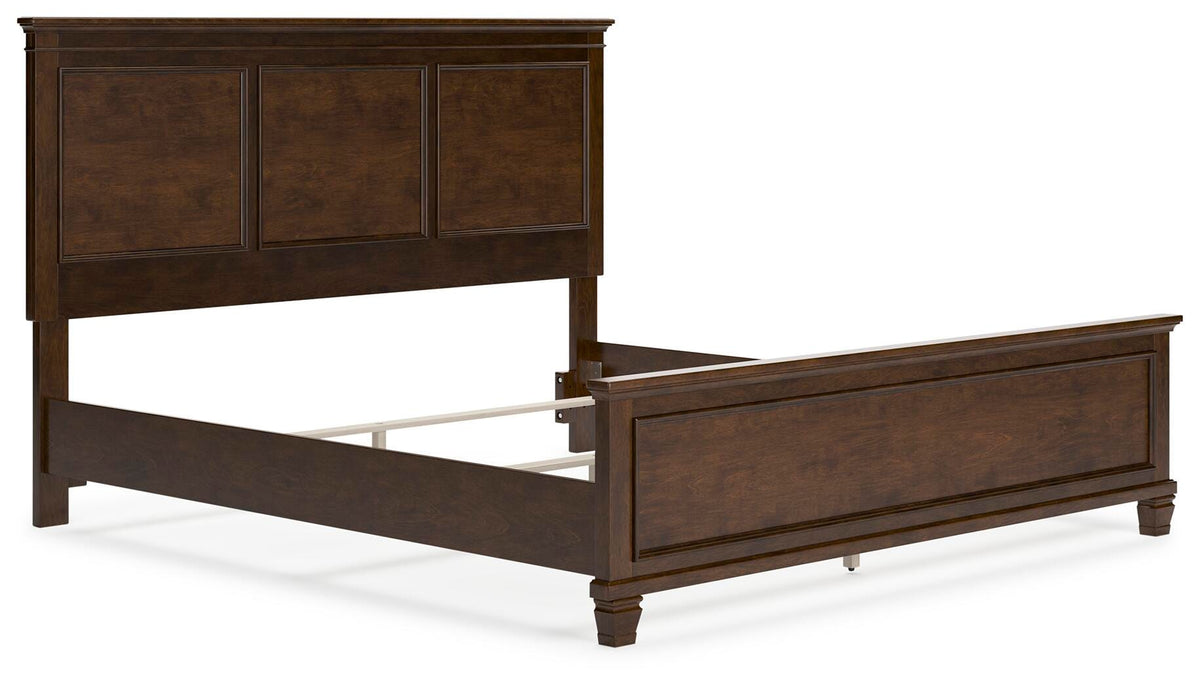 Danabrin King Panel Bed in Brown, angle view