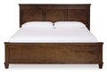 Danabrin King Panel Bed with Mirrored Dresser