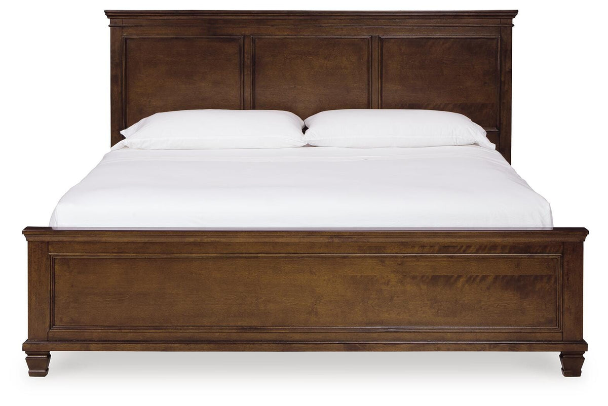 Danabrin King Panel Bed in Brown, front view