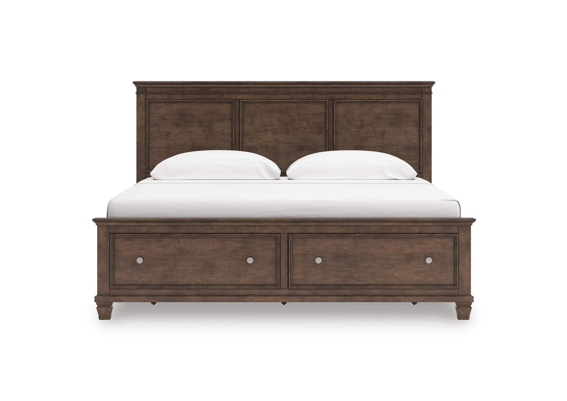 Danabrin King Panel Storage Bed and Dresser front view