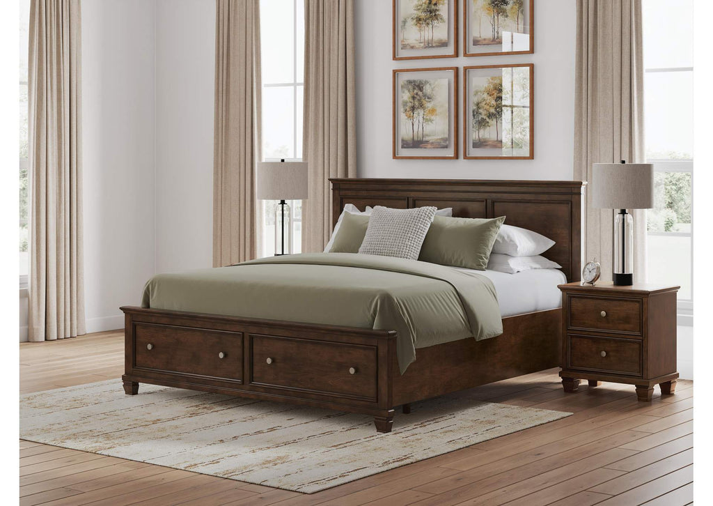 Danabrin King Panel Storage Bed, Dresser and Nightstand