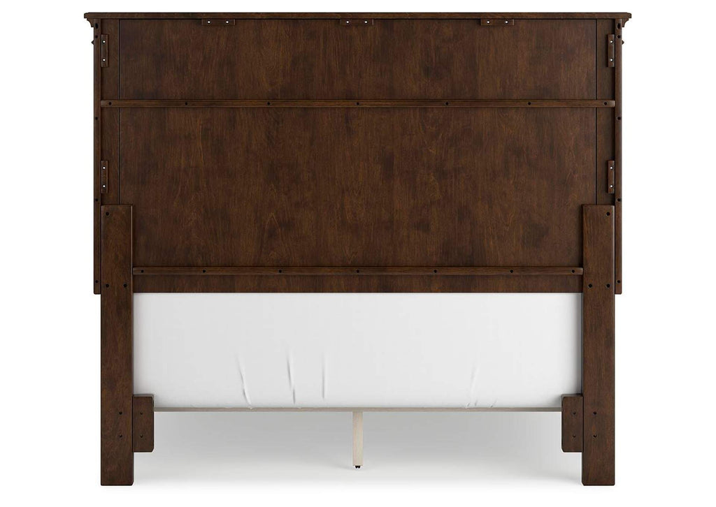 Danabrin Full Panel Bed with Mirrored Dresser
