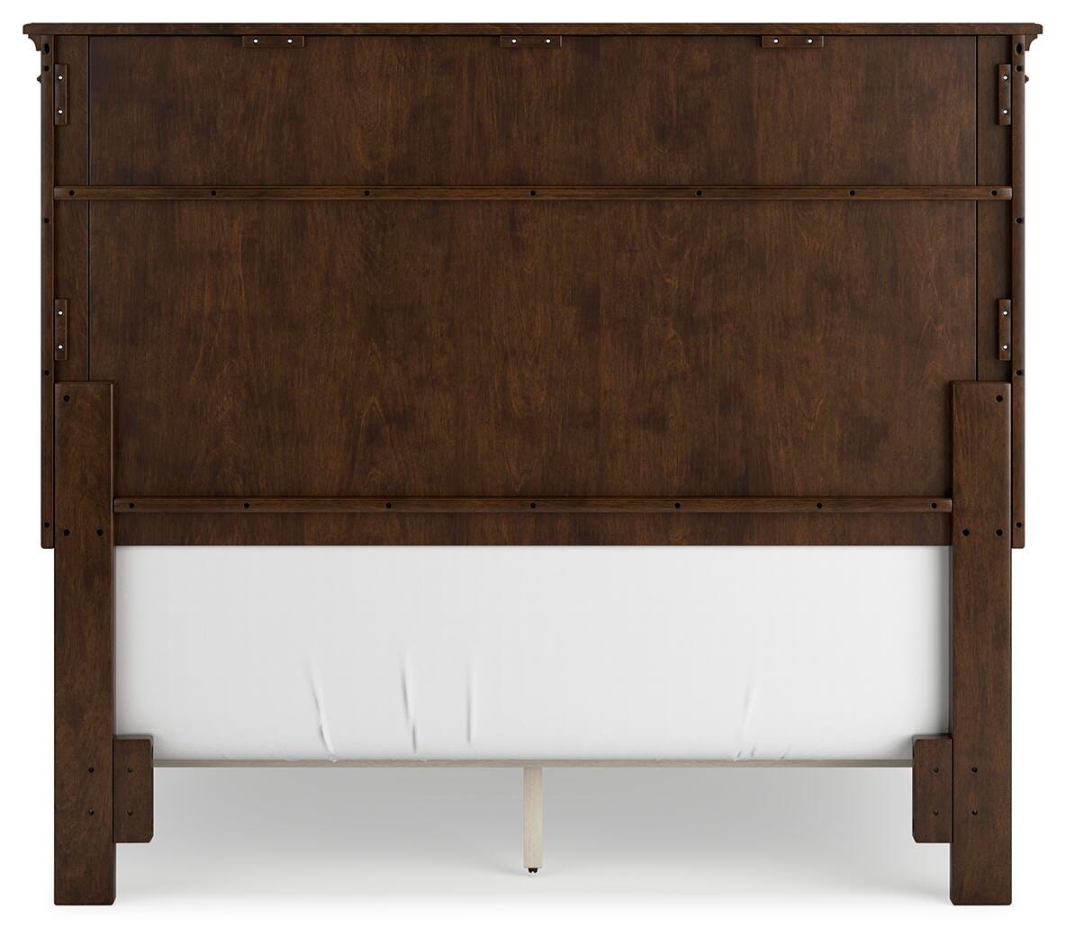 Danabrin Full Panel Bed in Brown, back view