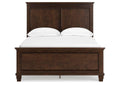 Danabrin Full Panel Bed with Mirrored Dresser