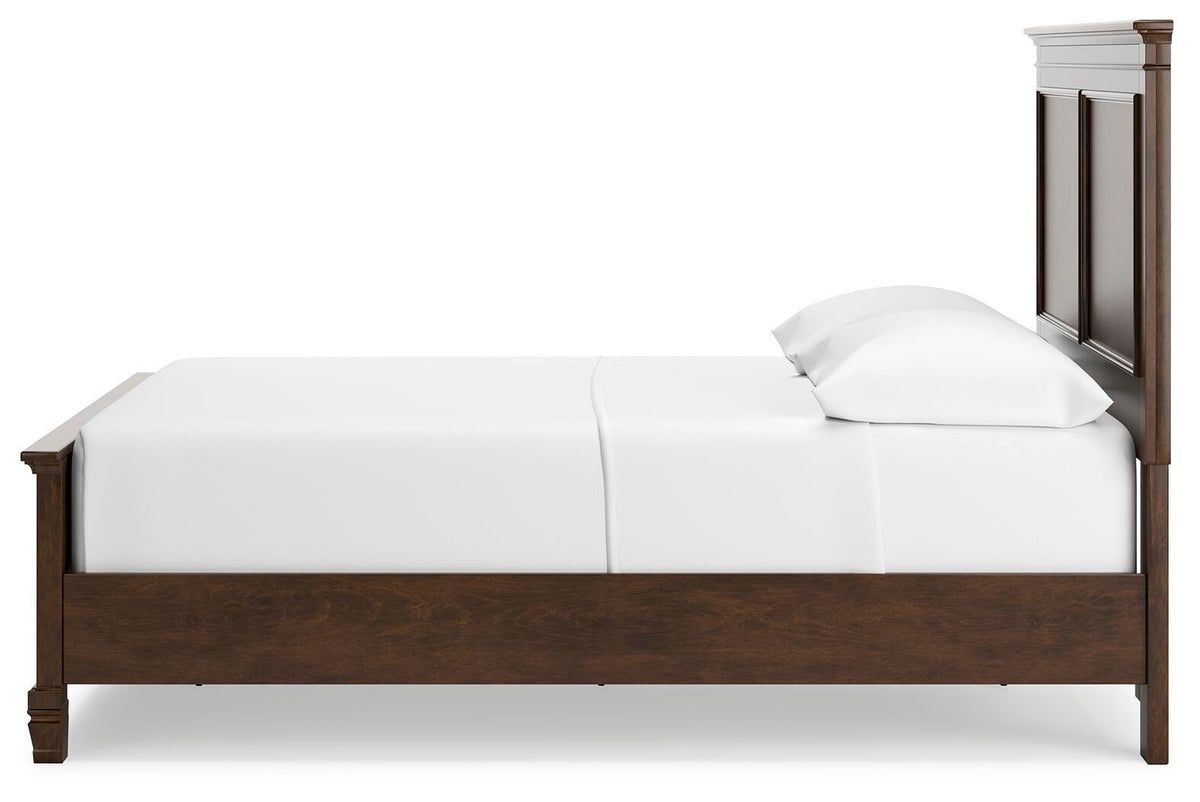 Danabrin Full Panel Bed in Brown, alternate side view