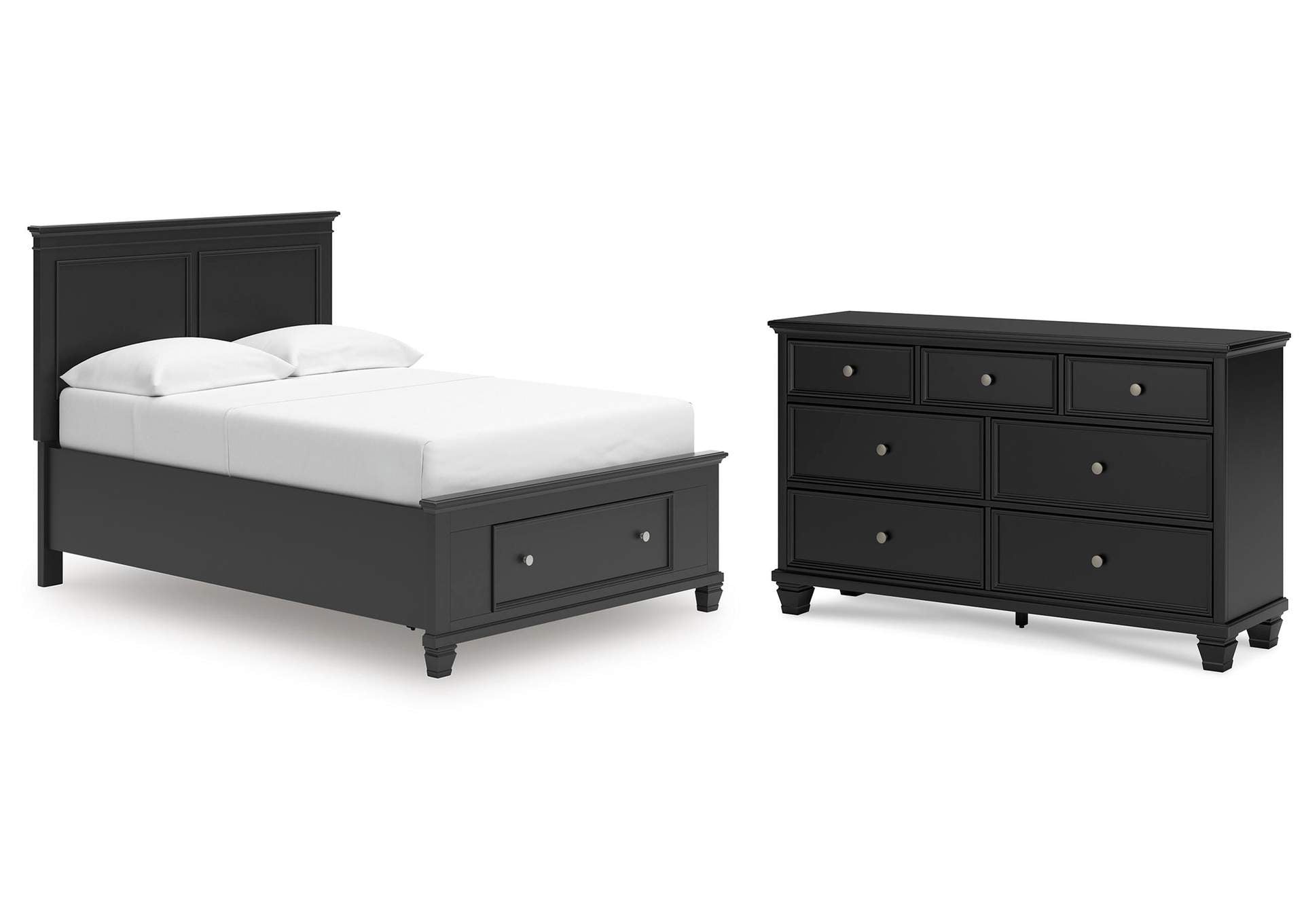 Lanolee Full Panel Storage Bed and Dresser