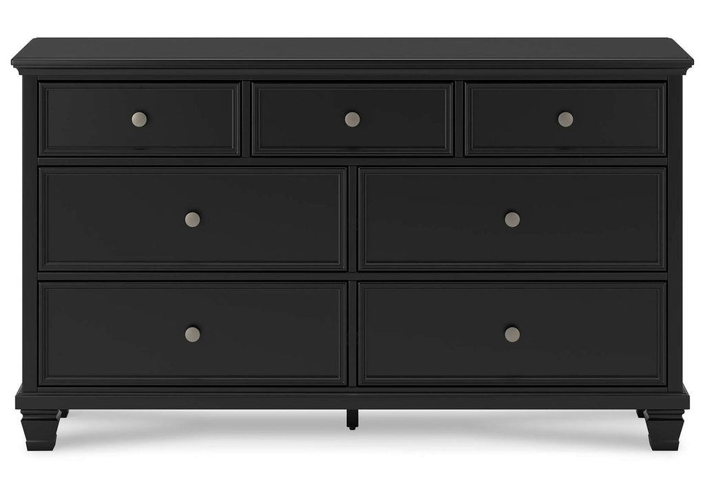 Lanolee Twin Panel Storage Bed, Dresser and Chest front view