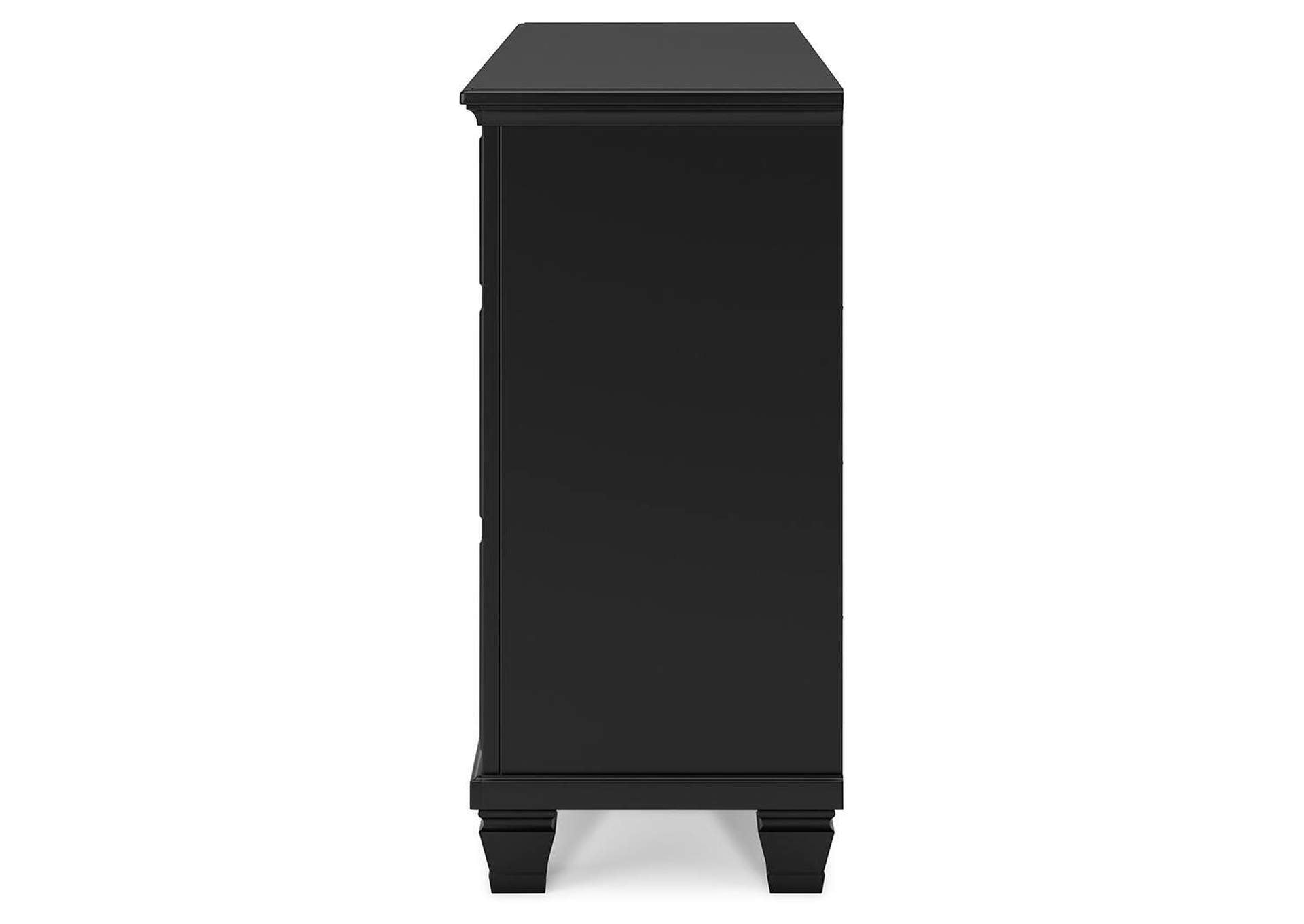 Lanolee Full Panel Storage Bed, Dresser and Nightstand side view
