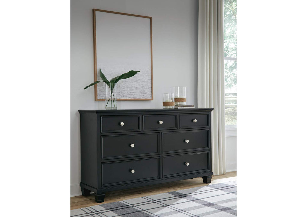 Lanolee King Panel Storage Bed, Dresser and Chest