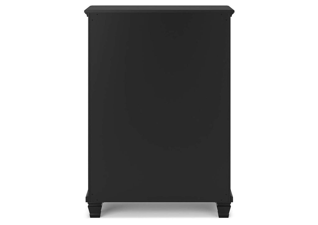 Lanolee Twin Panel Bed with Mirrored Dresser, Chest and 2 Nightstands