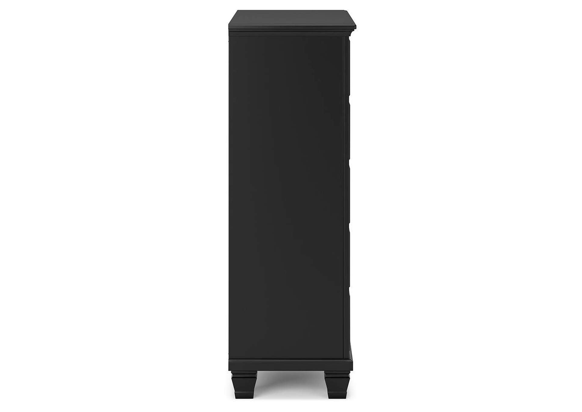 Lanolee Full Panel Storage Bed, Dresser and Chest side view