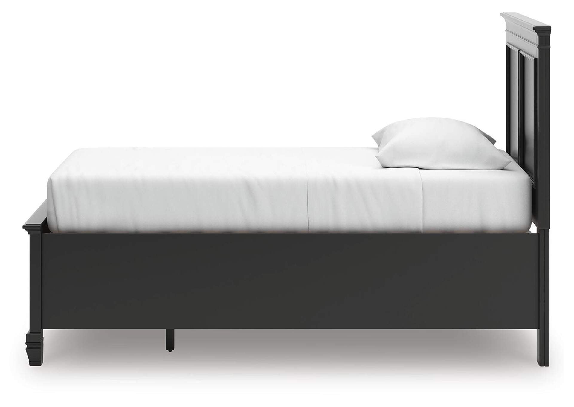 Lanolee Twin Panel Storage Bed, Dresser and Chest side view