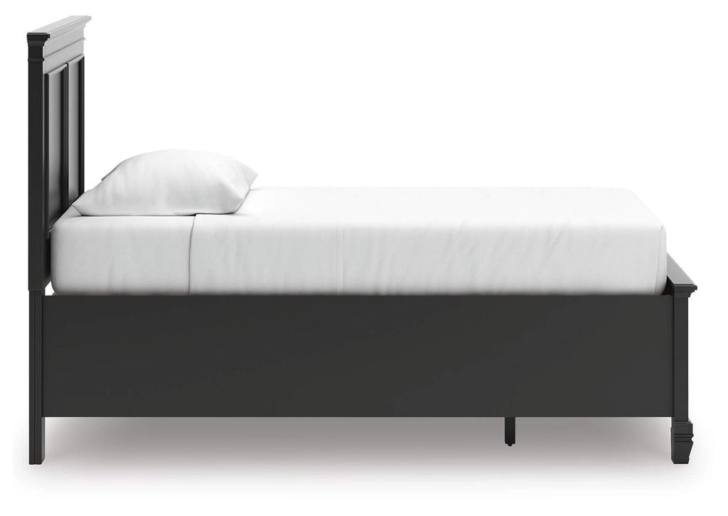 Lanolee Twin Panel Storage Bed, Dresser and Chest side view