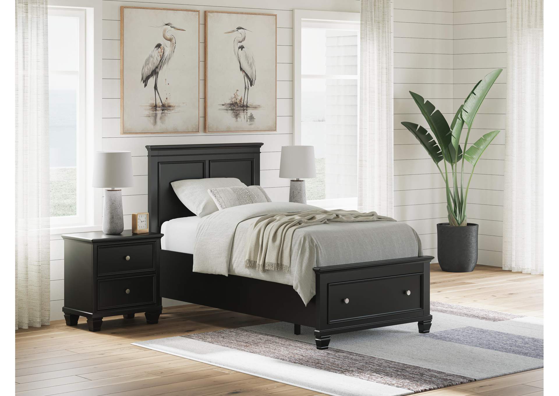 Lanolee Twin Panel Storage Bed