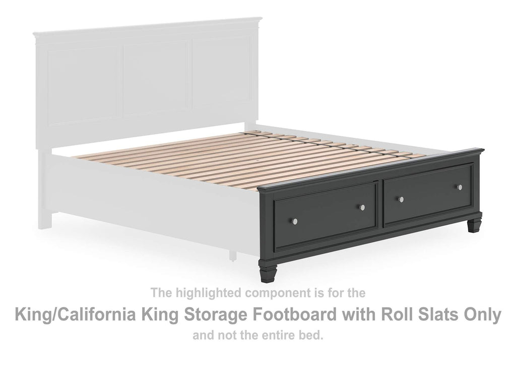 Lanolee King Panel Storage Bed