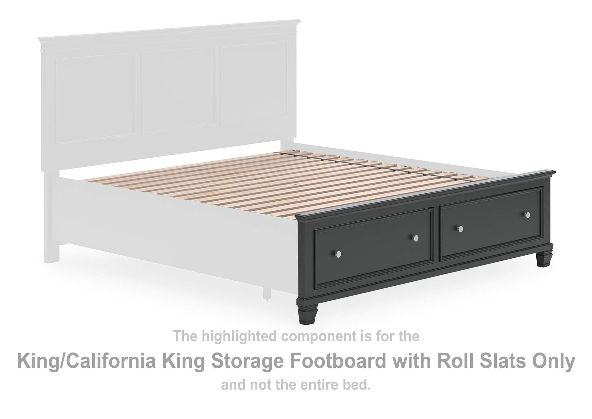 Lanolee California King Panel Storage Bed