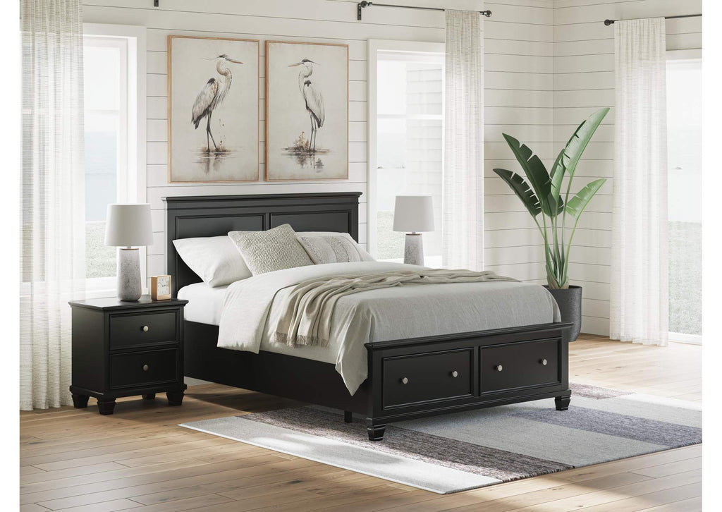 Lanolee Queen Panel Storage Bed and Dresser
